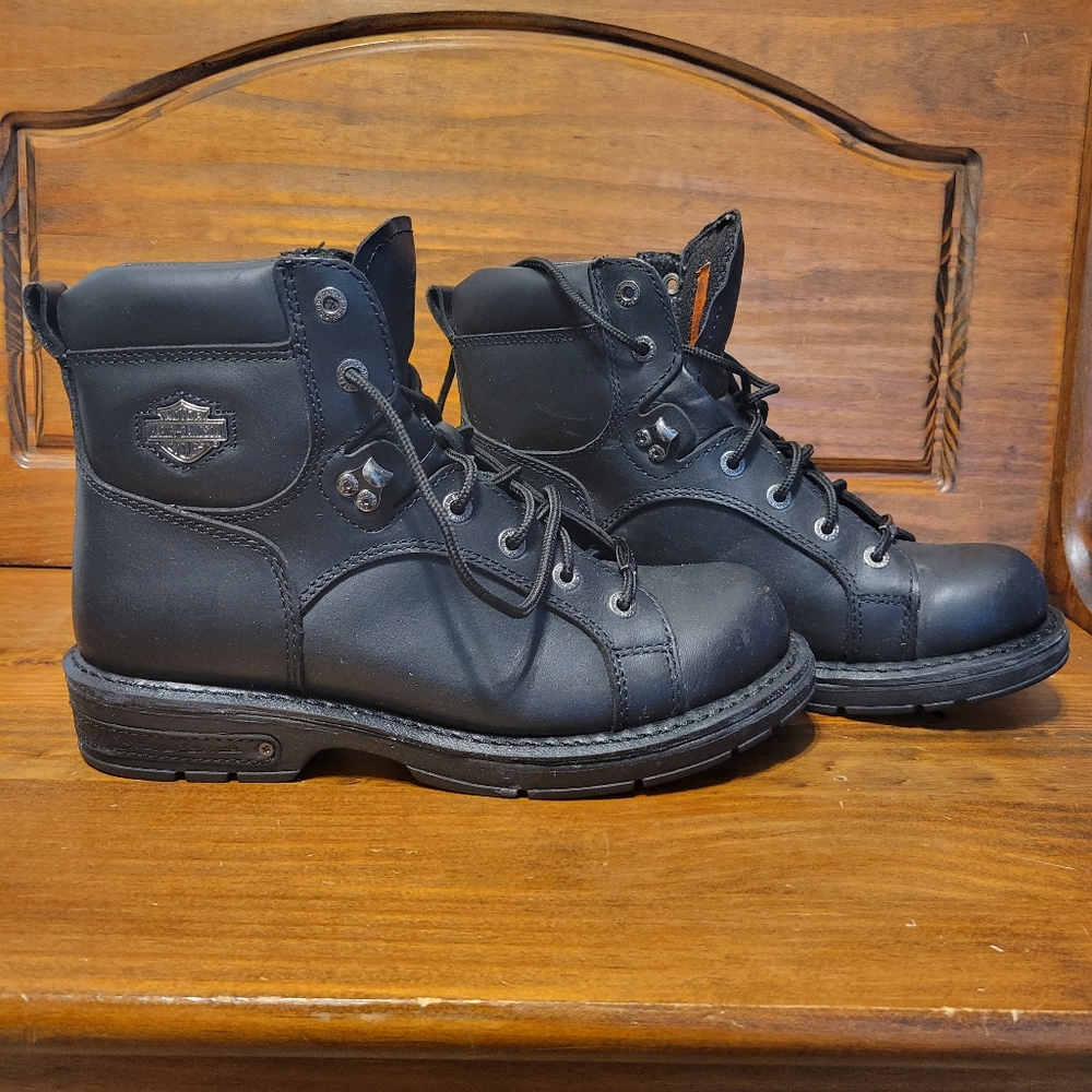 Harley Davidson Mens Leather Boots size 10.5 Stock 94175